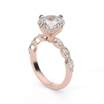 Load image into Gallery viewer, Marquise Side Stone Diamond Engagement Ring
