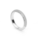 Load image into Gallery viewer, Triple Row Pavé Diamond Ring
