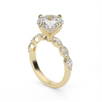 Load image into Gallery viewer, Marquise Side Stone Diamond Engagement Ring
