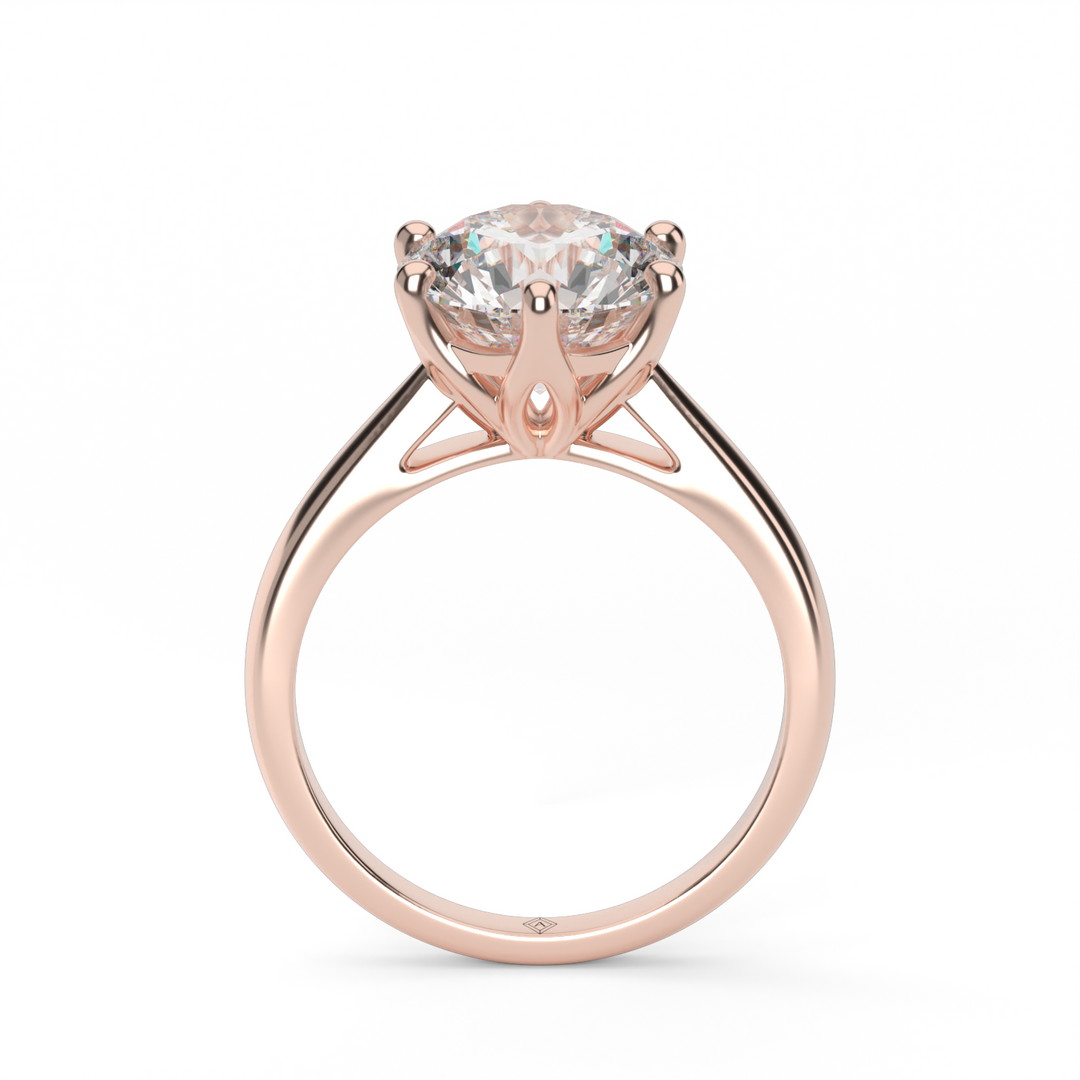 Tulip Diamond Engagement Ring