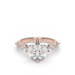 Load image into Gallery viewer, Marquise Side Stone Diamond Engagement Ring
