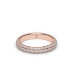Load image into Gallery viewer, Triple Row Pavé Diamond Ring
