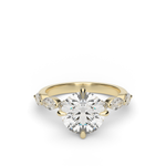 Load image into Gallery viewer, Marquise Side Stone Diamond Engagement Ring
