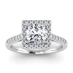Load image into Gallery viewer, Cushion-White Gold|Cushion|14K White Gold|18K White Gold|Platinum

