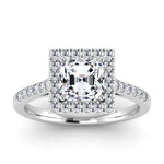 Load image into Gallery viewer, Asscher-White Gold|Asscher|14K White Gold|18K White Gold|Platinum

