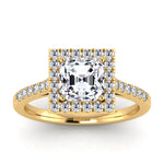 Load image into Gallery viewer, Asscher-Yellow Gold|Asscher|14K Yellow Gold|18K Yellow Gold

