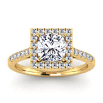 Load image into Gallery viewer, Cushion-Yellow Gold|Cushion|14K Yellow Gold|18K Yellow Gold
